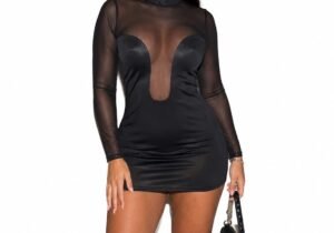 VESTIDO ESCOTE  MICRO TUL